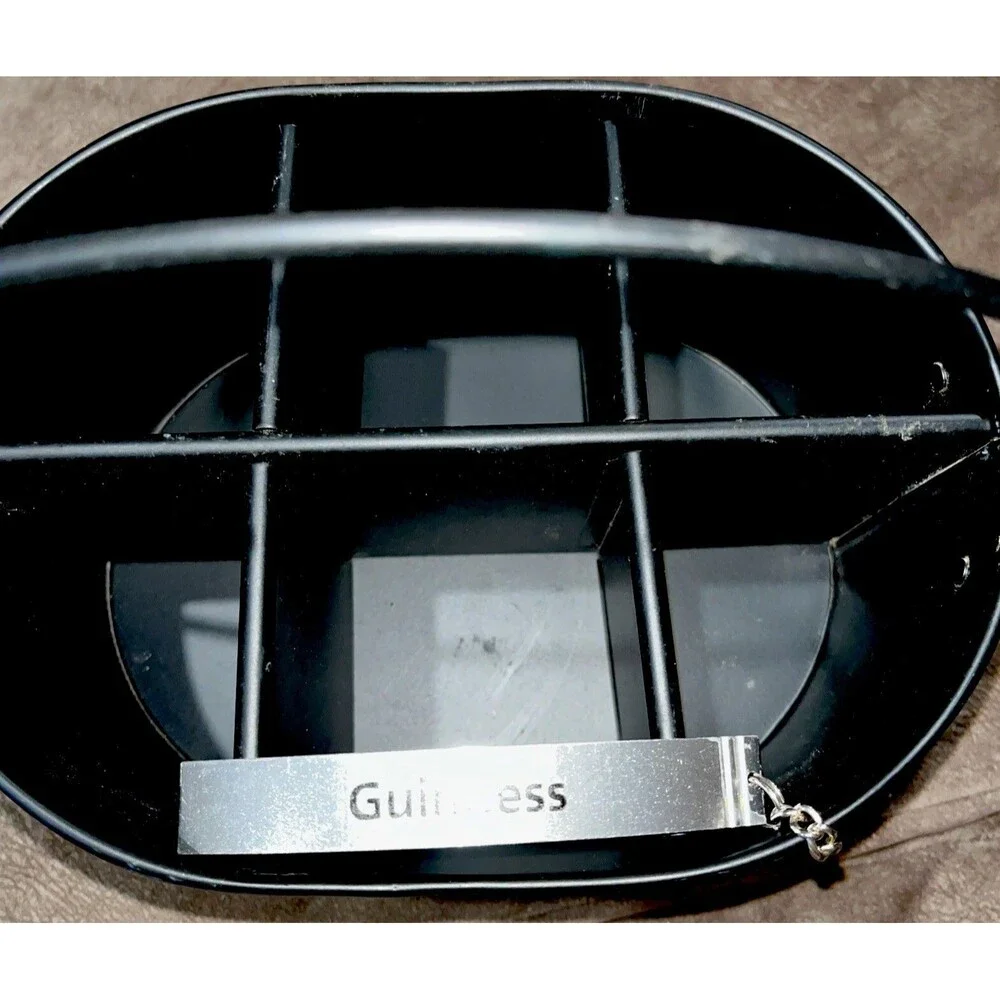 Guinness Metal Beer Holder  6-pack With Opener - Picture 2 of 7